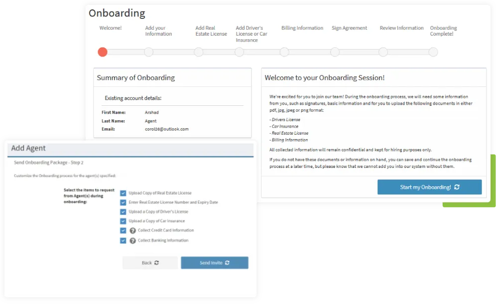 screenshot of CORE BackOffice